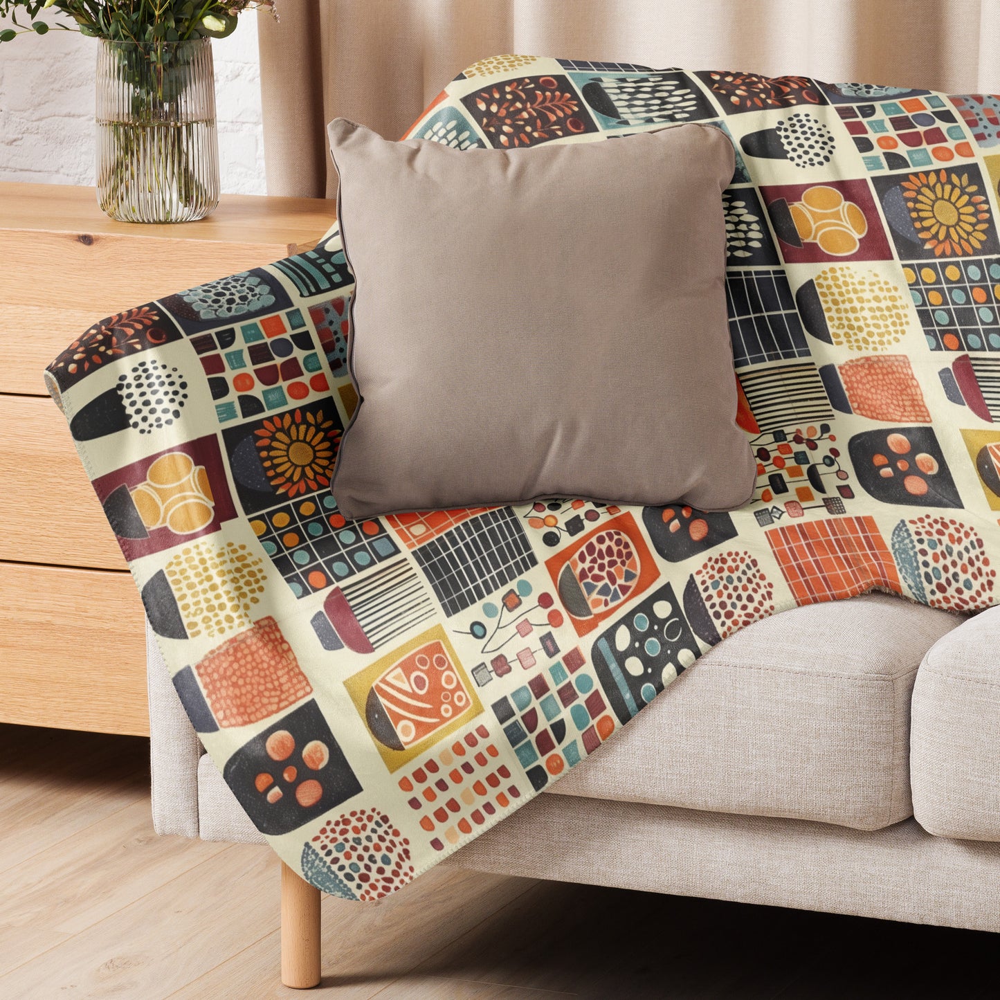 "Florence" Sherpa blanket