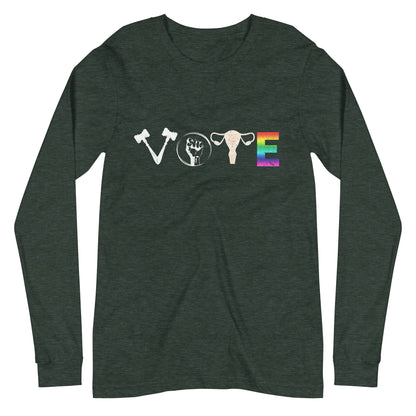 "Vote" Unisex Long Sleeve Tee