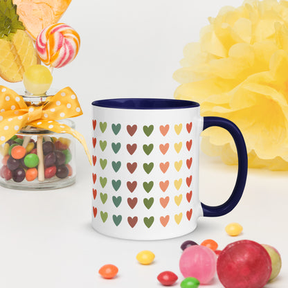 Love Heart Mug with Color Inside