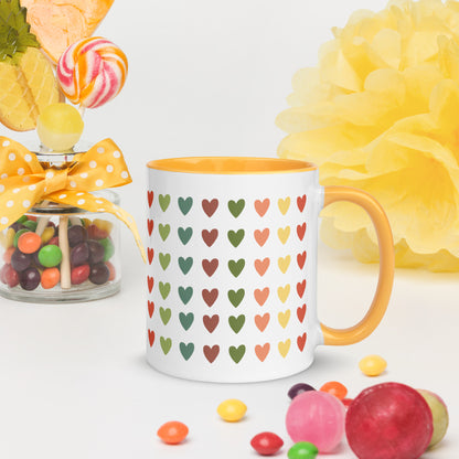 Love Heart Mug with Color Inside