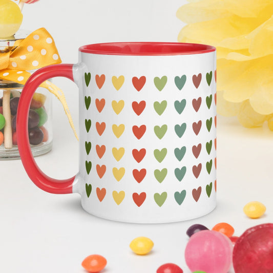 Love Heart Mug with Color Inside