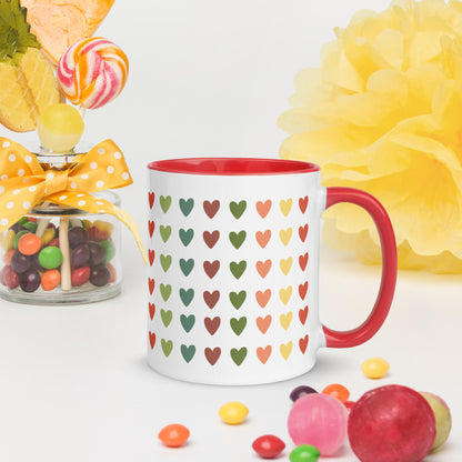 Love Heart Mug with Color Inside