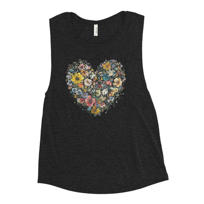 Flower Love - Ladies’ Muscle Tank