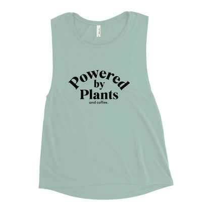 "Powered By Plants" - Ladies’ Muscle Tank