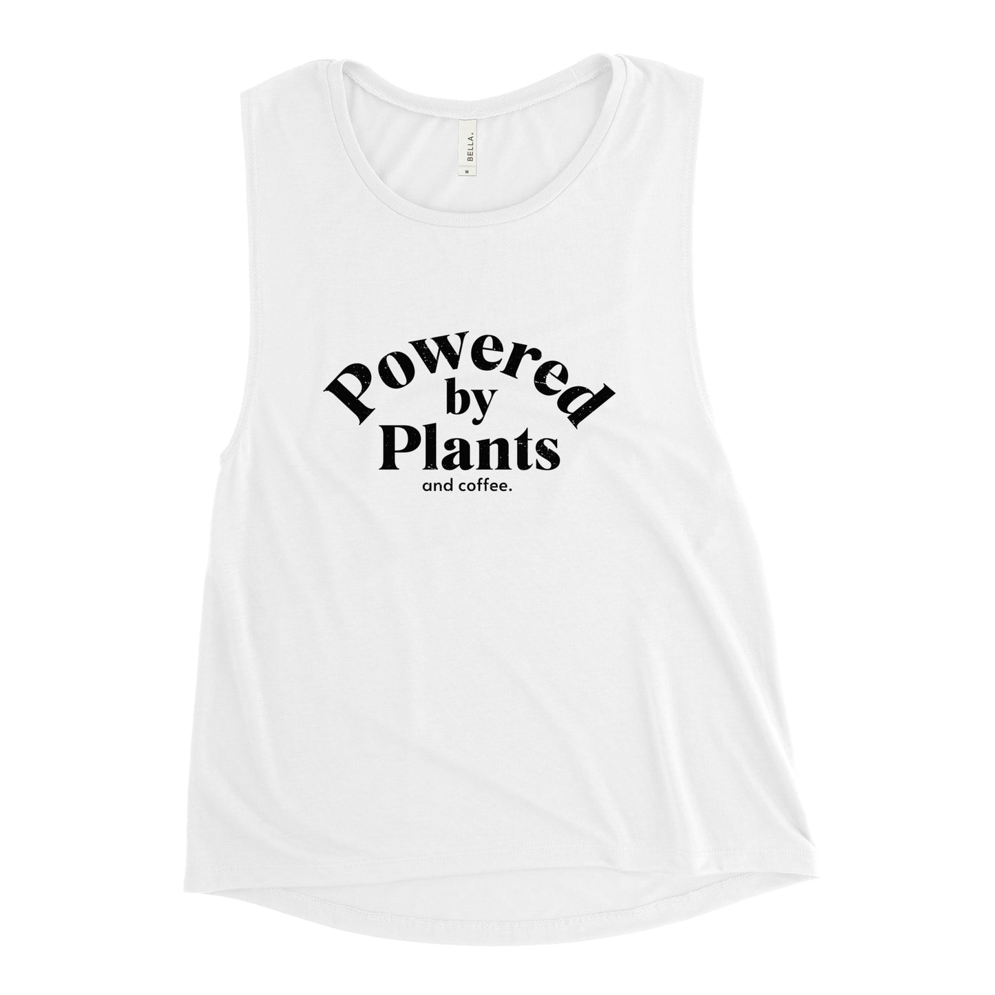 "Powered By Plants" - Ladies’ Muscle Tank